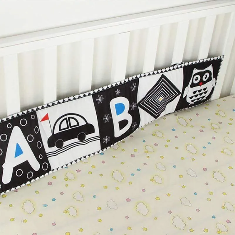 Rund um Multi-Touch-Lernspielzeug für Kleinkinder, doppelt, bunt, Neugeborenenbett, Stoßstange, Krippenspielzeug, frühes Lernen, Babyspielzeug, 0–12 Monate