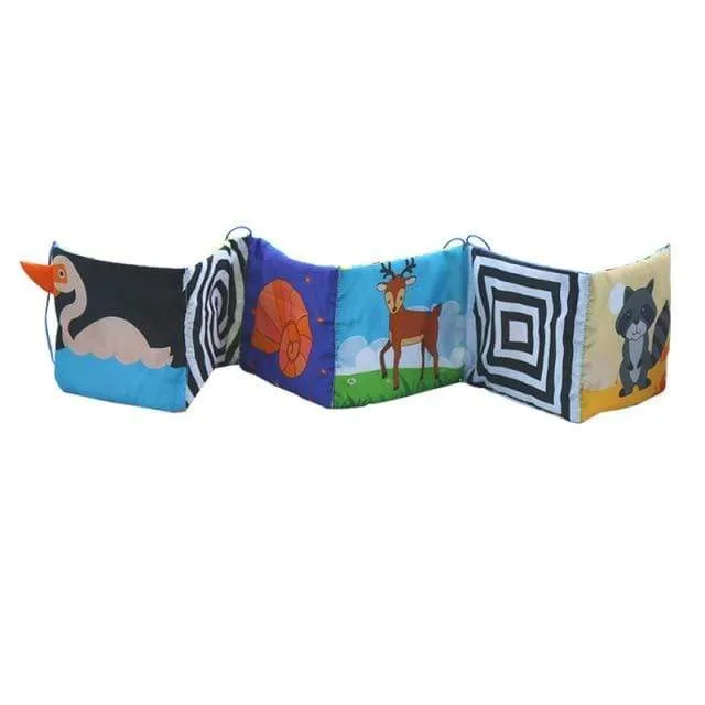 Rund um Multi-Touch-Lernspielzeug für Kleinkinder, doppelt, bunt, Neugeborenenbett, Stoßstange, Krippenspielzeug, frühes Lernen, Babyspielzeug, 0–12 Monate