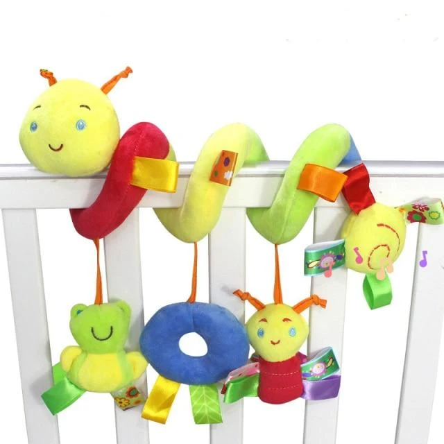 Rund um Multi-Touch-Lernspielzeug für Kleinkinder, doppelt, bunt, Neugeborenenbett, Stoßstange, Krippenspielzeug, frühes Lernen, Babyspielzeug, 0–12 Monate
