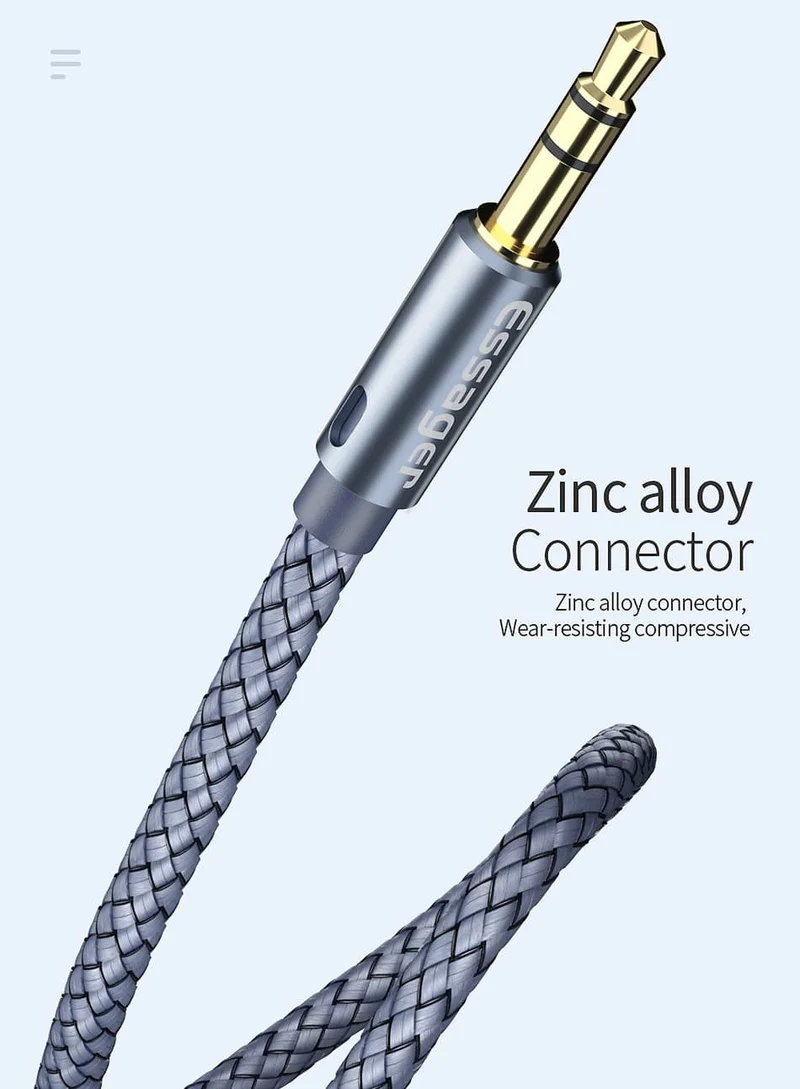Essager Aux-Kabel, Lautsprecherkabel, 3.5-mm-Klinken-Audiokabel für Auto-Kopfhörer-Adapter, männlicher Klinkenstecker auf Klinkenstecker, 3.5-mm-Kabel für Samsung Xiaomi