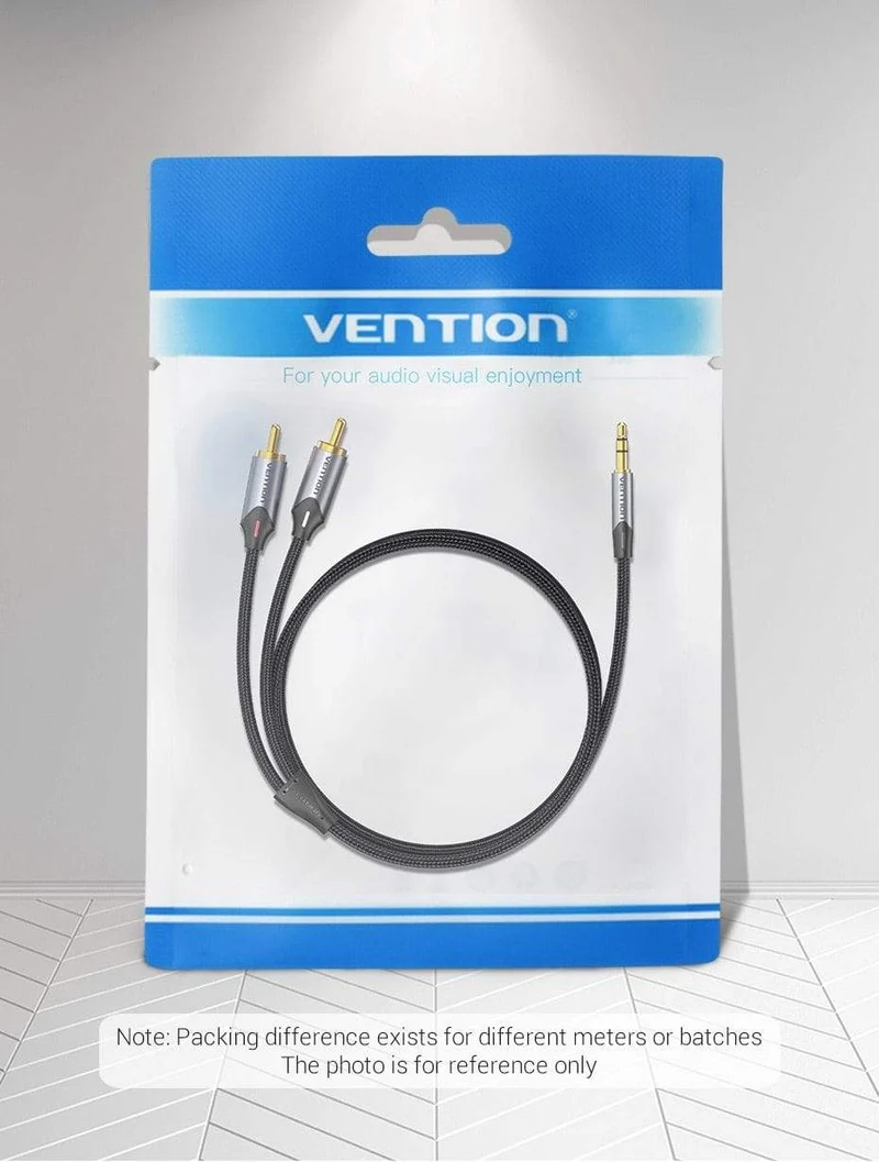 Vention RCA-Kabel 3.5 mm auf 2RCA Splitter RCA-Buchse 3.5-Kabel RCA-Audiokabel für Smartphone-Verstärker Heimkino AUX-Kabel RCA