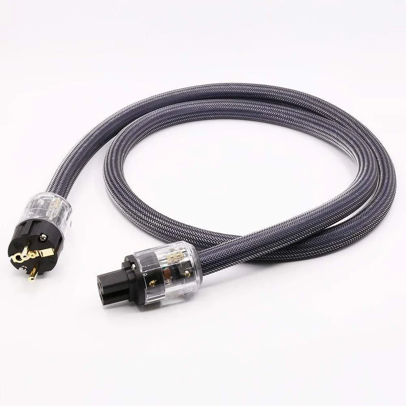 Hi-End 4Square HiFi-Audio EU/US-Netzkabel, Netzkabel aus reinem Kupfer