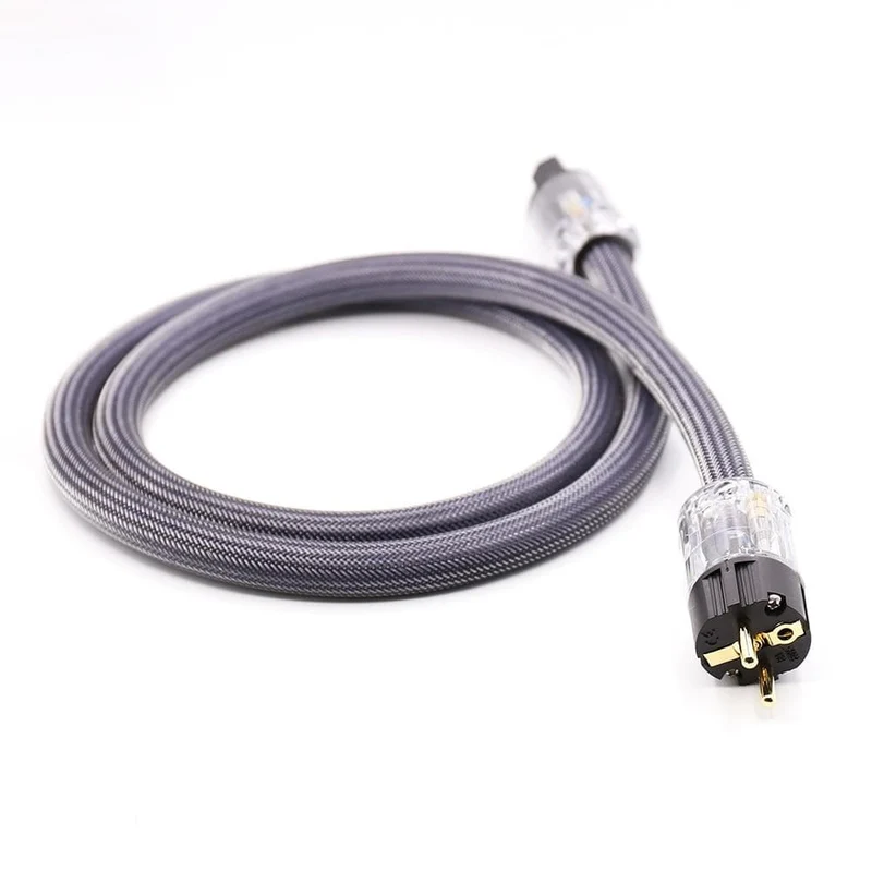 Hi-End 4Square HiFi-Audio EU/US-Netzkabel, Netzkabel aus reinem Kupfer