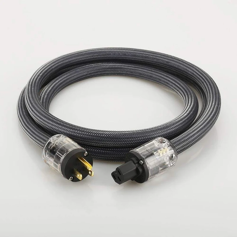Hi-End 4Square HiFi-Audio EU/US-Netzkabel, Netzkabel aus reinem Kupfer