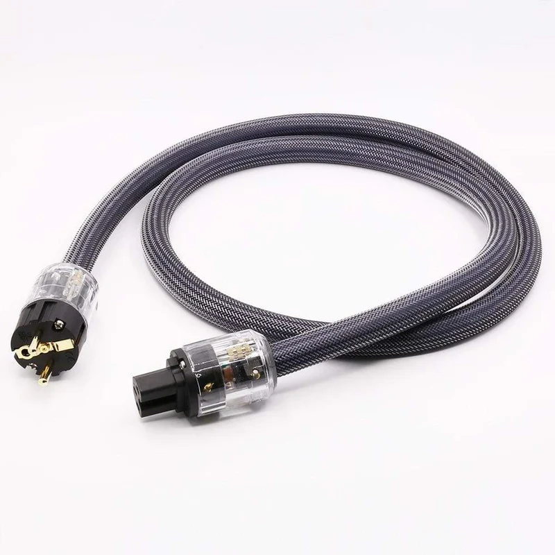 Hi-End 4Square HiFi-Audio EU/US-Netzkabel, Netzkabel aus reinem Kupfer