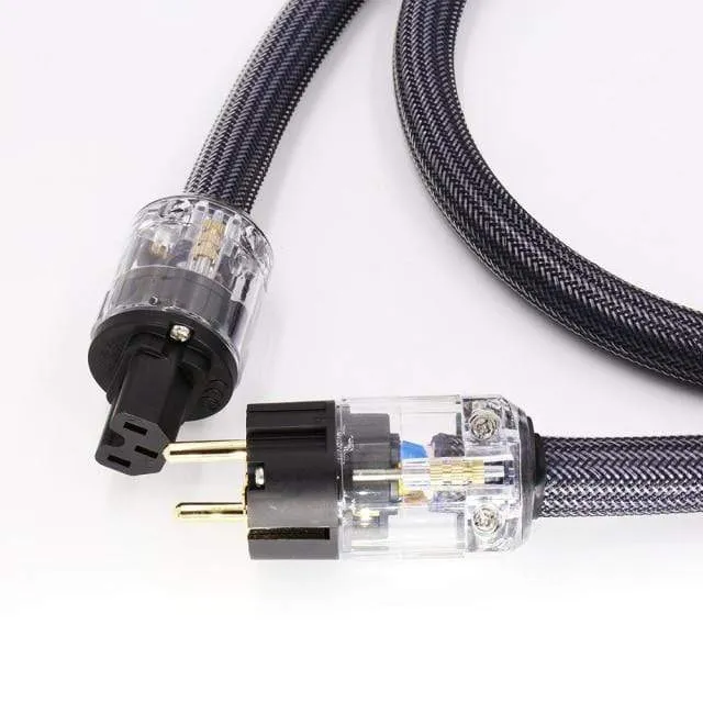 Hi-End 4Square HiFi-Audio EU/US-Netzkabel, Netzkabel aus reinem Kupfer