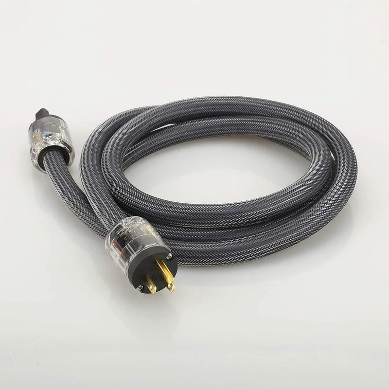 Hi-End 4Square HiFi-Audio EU/US-Netzkabel, Netzkabel aus reinem Kupfer