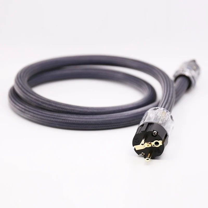 Hi-End 4Square HiFi-Audio EU/US-Netzkabel, Netzkabel aus reinem Kupfer