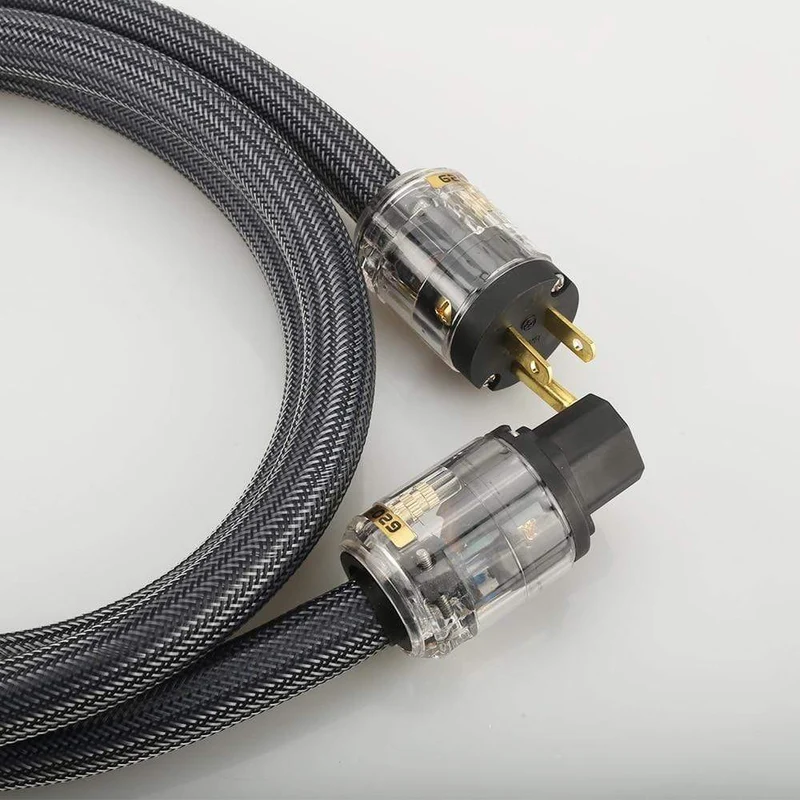 Hi-End 4Square HiFi-Audio EU/US-Netzkabel, Netzkabel aus reinem Kupfer