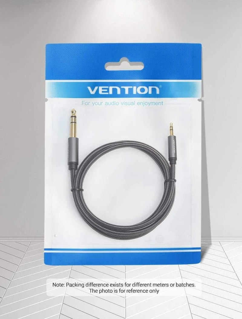 Vention 3.5 mm auf 6.35 mm Adapter Aux-Kabel für Mischverstärker Vergoldet 3.5 Klinke auf 6.5 Klinke 0.5 m 3 m 5 m Aux Cabo Stecker auf Stecker