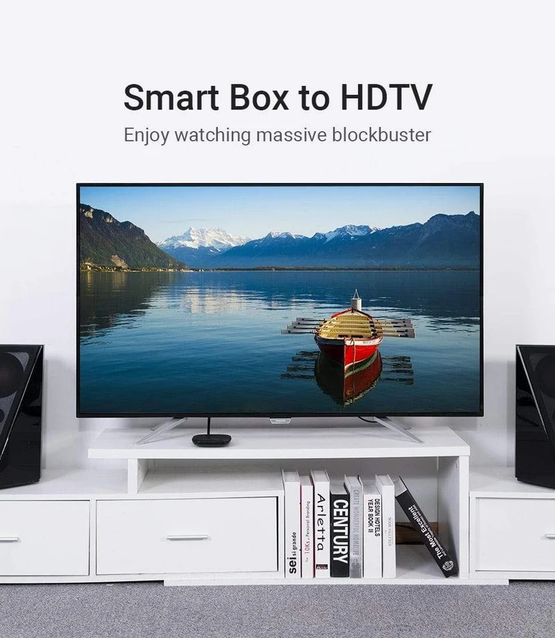 Vention HDMI-Kabel 4K HDMI 2.0-Kabel HDMI 90/270-Grad-Winkeladapter für Apple TV PS4 Splitter Video Audio 90-Grad-HDMI-Kabel