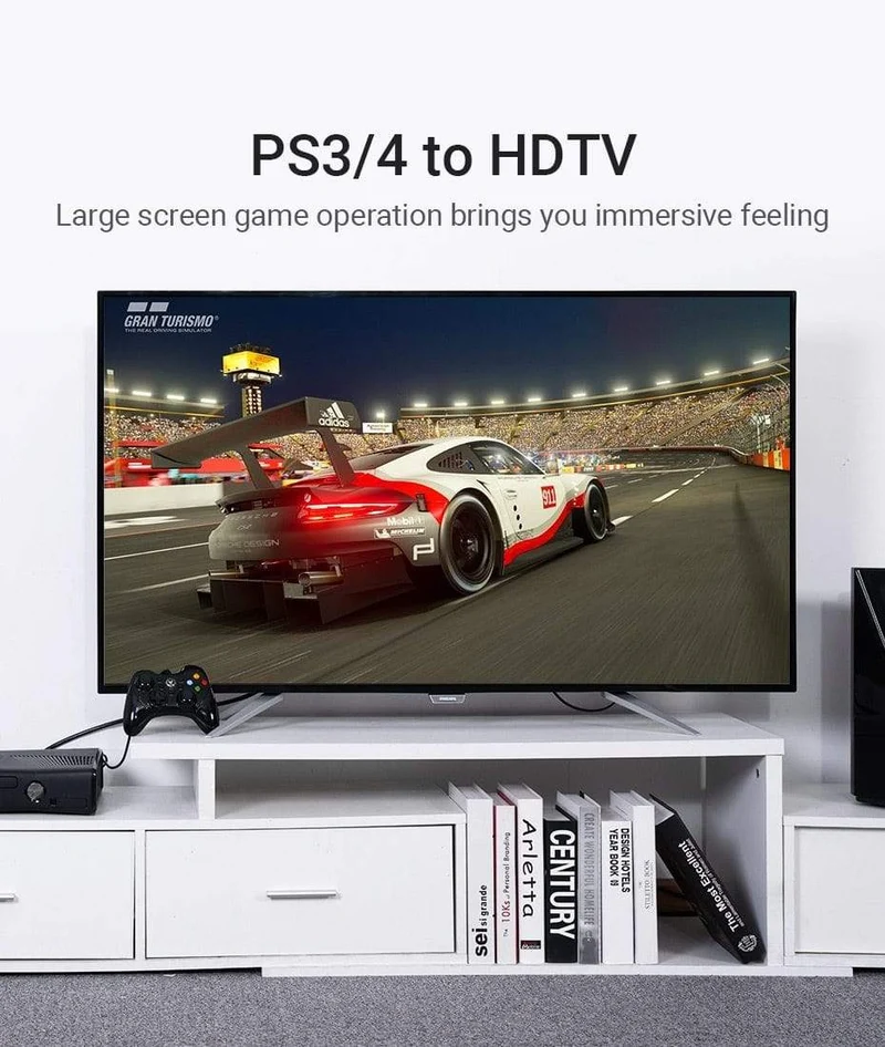 Vention HDMI-Kabel 4K HDMI 2.0-Kabel HDMI 90/270-Grad-Winkeladapter für Apple TV PS4 Splitter Video Audio 90-Grad-HDMI-Kabel