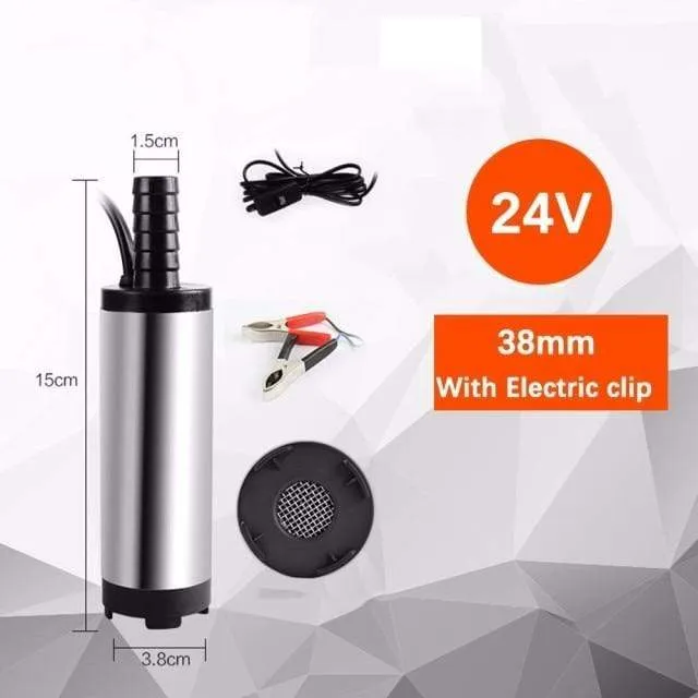 12l/min 38/51MM DC elektrische Tauchpumpe zum Pumpen von Dieselöl, Wasser, Kraftstoffförderpumpe, Ölsaugpumpe, 12 24 V Volt