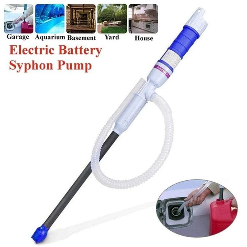 Elektrische Ölpumpe Siphon Flüssigkeitsumfüllpumpe Handpumpe Batteriebetriebenes Wasser Gas Werkzeuge Benzin Kraftstoff Tragbarer Auto-Siphon