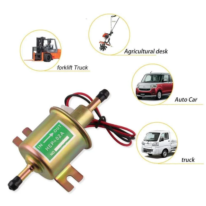 Niederdruck Universal Diesel Benzin Benzin Elektrische Kraftstoffpumpe HEP-02A 12V 24V Für Auto Motorrad
