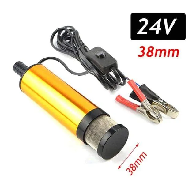 Mini Auto Ölpumpe Elektrische DC 12V 24V Zum Pumpen von Dieselöl Wasser Tauch Aluminiumlegierung Shell 12L / min Kraftstoffförderpumpe
