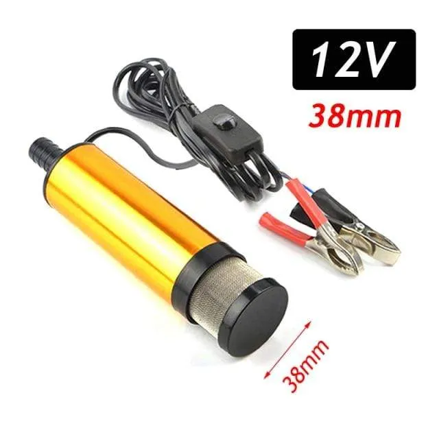 Mini Auto Ölpumpe Elektrische DC 12V 24V Zum Pumpen von Dieselöl Wasser Tauch Aluminiumlegierung Shell 12L / min Kraftstoffförderpumpe