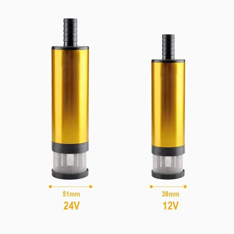 Mini Auto Ölpumpe Elektrische DC 12V 24V Zum Pumpen von Dieselöl Wasser Tauch Aluminiumlegierung Shell 12L / min Kraftstoffförderpumpe