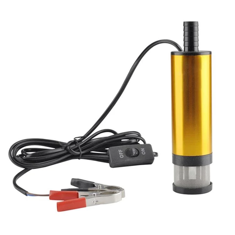 Mini Auto Ölpumpe Elektrische DC 12V 24V Zum Pumpen von Dieselöl Wasser Tauch Aluminiumlegierung Shell 12L / min Kraftstoffförderpumpe