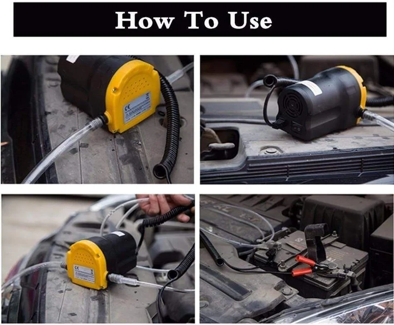Auto Motor Öl Pumpe 24V 12V Elektrische Diesel Flüssigkeit Sumpf Extractor Scavenge Kraftstoff Transfer Saug Boot Motorrad
