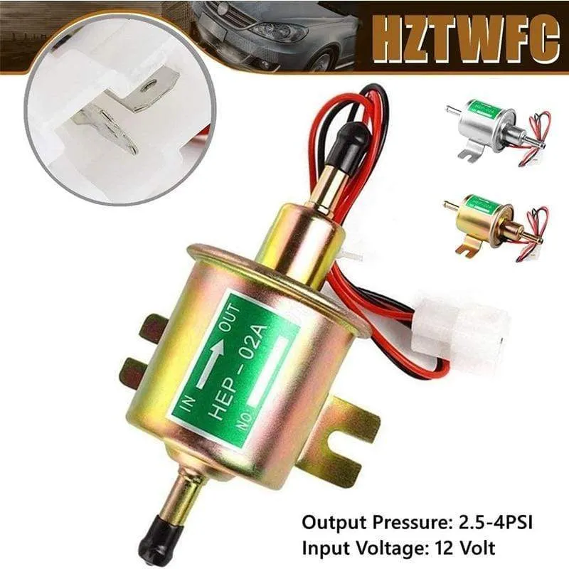 12V Elektrische Kraftstoffpumpe Niederdruck Bolzen Befestigungsdraht Universal Diesel Benzin Benzin HEP-02A Für Auto Vergaser Motorrad ATV