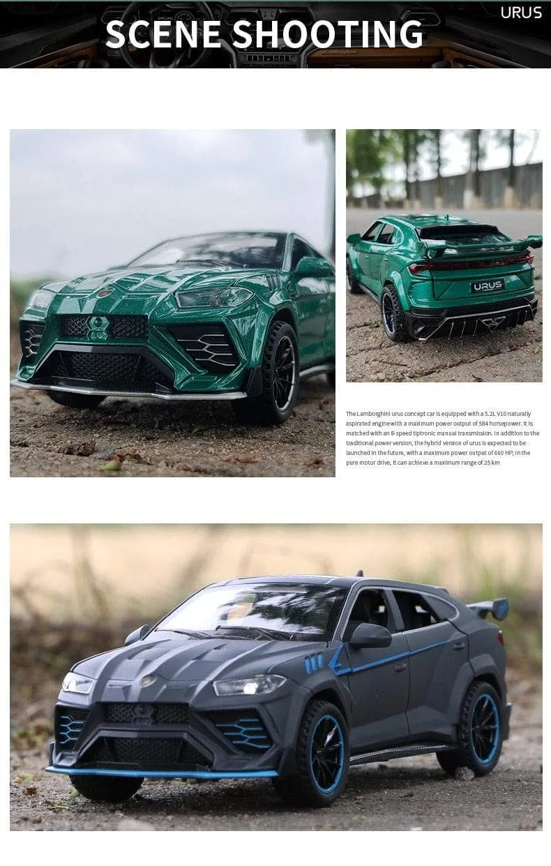 1:32 URUS Bison SUV Coupe Legierung Automodell Sound und Licht Simulation Auto Dekoration Sammlung Kind Spielzeug Geschenk