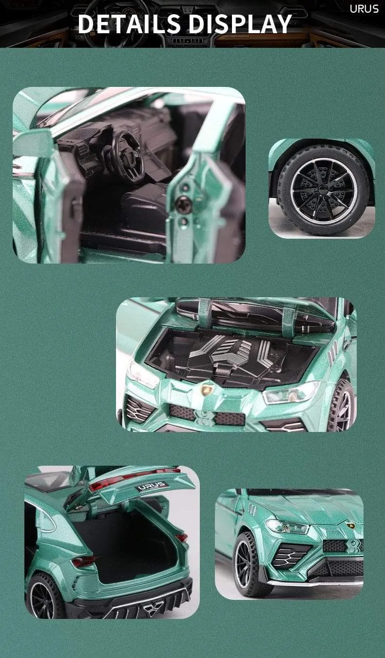 1:32 URUS Bison SUV Coupe Legierung Automodell Sound und Licht Simulation Auto Dekoration Sammlung Kind Spielzeug Geschenk