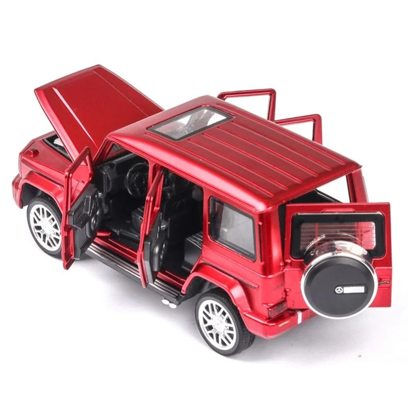 1:32 Benzs G63 SUV Legierung Automodell Druckguss Metall Geländewagen Spielzeugauto Modell Simulation Sound Licht Sammlung Kinder Spielzeug Geschenk
