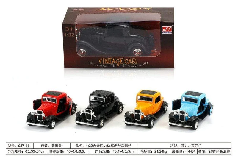 1/32 Alloy Pull Back Simulation Retro Oldtimer-Modell