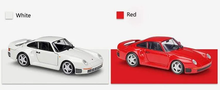 Simulator Welly Druckguss-Modellauto im Maßstab 1:24 Porsche 959 Klassischer Sportwagen Rennspielzeugauto aus Metalllegierung für die Geschenksammlung eines Jungen