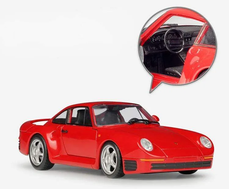Simulator Welly Druckguss-Modellauto im Maßstab 1:24 Porsche 959 Klassischer Sportwagen Rennspielzeugauto aus Metalllegierung für die Geschenksammlung eines Jungen