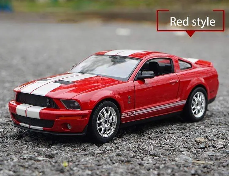 1:24 Ford Mustang Shelby GT500 Cobra 2007 Hochsimulationsautomodell Legierung Kinderspielzeugauto Sammeln Kindergeschenke