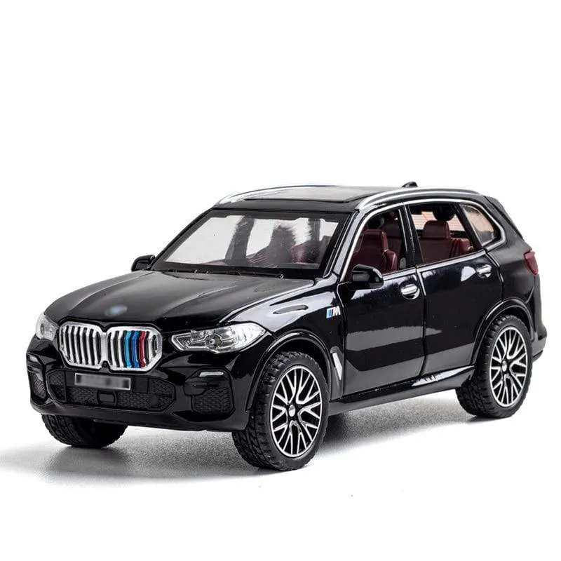1/32 Legierung Druckguss X5 SUV Modell Spielzeug Auto Simulation Sound Licht Ziehen Tür Öffnen Spielzeug Fahrzeug Für Kinder