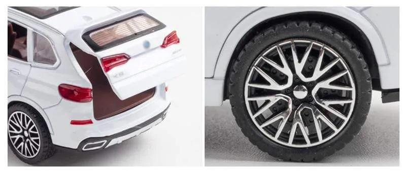 1/32 Legierung Druckguss X5 SUV Modell Spielzeug Auto Simulation Sound Licht Ziehen Tür Öffnen Spielzeug Fahrzeug Für Kinder
