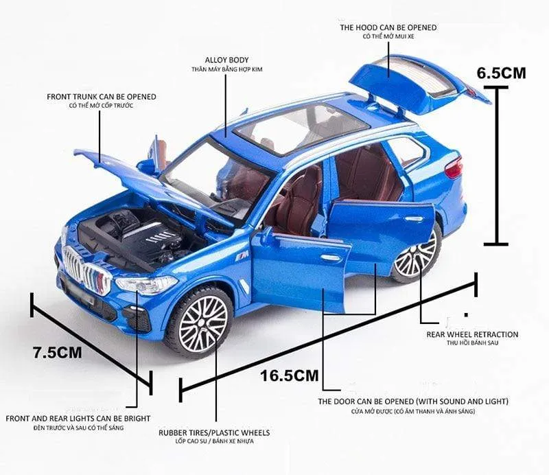 1/32 Legierung Druckguss X5 SUV Modell Spielzeug Auto Simulation Sound Licht Ziehen Tür Öffnen Spielzeug Fahrzeug Für Kinder