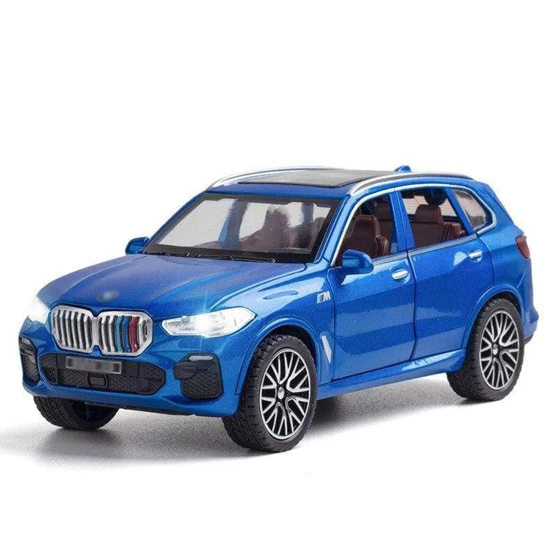 1/32 Legierung Druckguss X5 SUV Modell Spielzeug Auto Simulation Sound Licht Ziehen Tür Öffnen Spielzeug Fahrzeug Für Kinder