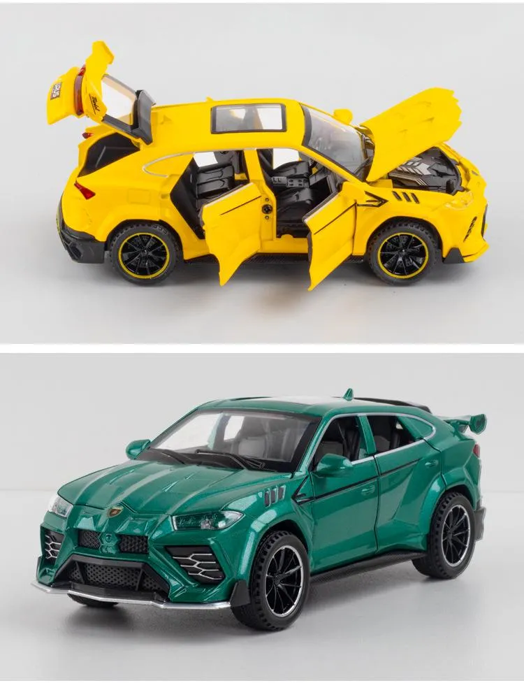 1:32 Legierung Automodell Lux Lamborghini-Urus Coupe SUV Druckguss Metall Fahrzeug Display Geschenke Geburtstag für Kinder Weihnachtsspielzeug