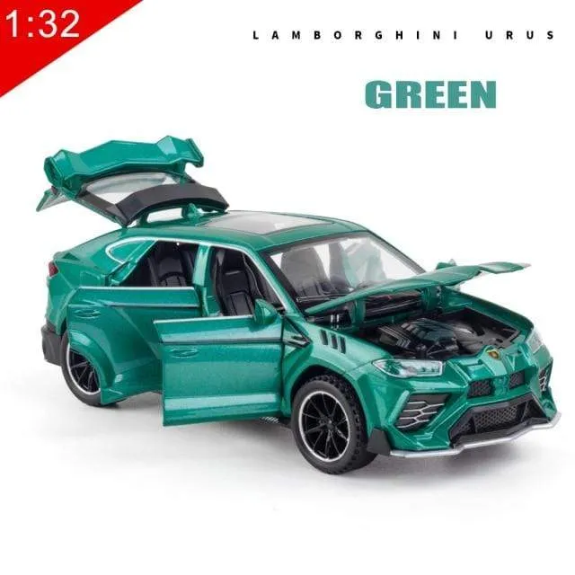 1:32 Legierung Automodell Lux Lamborghini-Urus Coupe SUV Druckguss Metall Fahrzeug Display Geschenke Geburtstag für Kinder Weihnachtsspielzeug