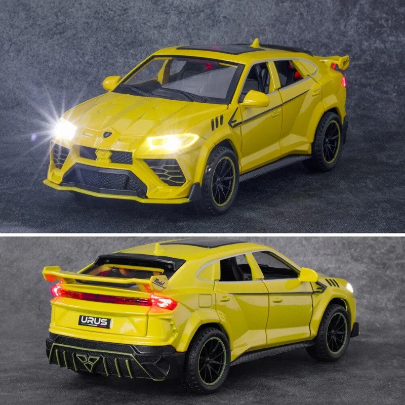 1:32 Legierung Automodell Lux Lamborghini-Urus Coupe SUV Druckguss Metall Fahrzeug Display Geschenke Geburtstag für Kinder Weihnachtsspielzeug