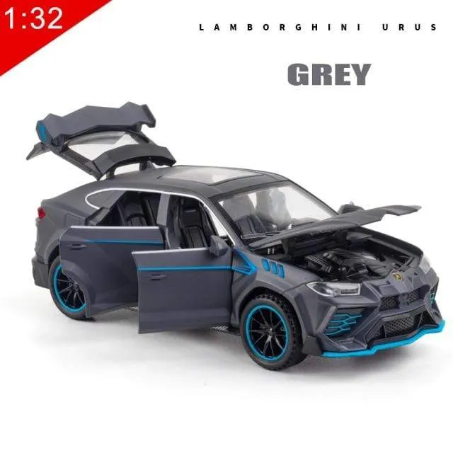 1:32 Legierung Automodell Lux Lamborghini-Urus Coupe SUV Druckguss Metall Fahrzeug Display Geschenke Geburtstag für Kinder Weihnachtsspielzeug