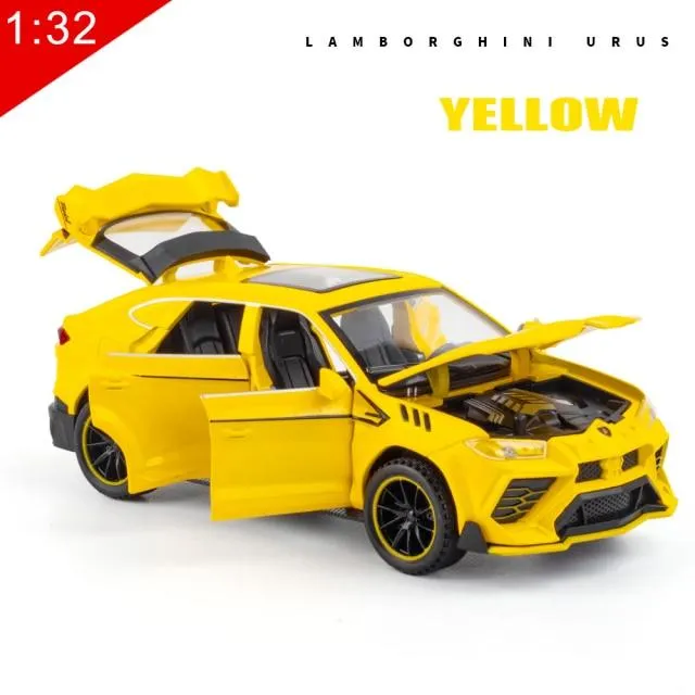 1:32 Legierung Automodell Lux Lamborghini-Urus Coupe SUV Druckguss Metall Fahrzeug Display Geschenke Geburtstag für Kinder Weihnachtsspielzeug