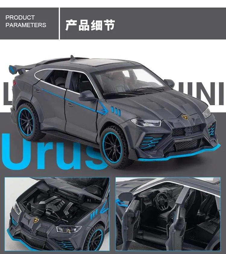 1:32 Legierung Automodell Lux Lamborghini-Urus Coupe SUV Druckguss Metall Fahrzeug Display Geschenke Geburtstag für Kinder Weihnachtsspielzeug