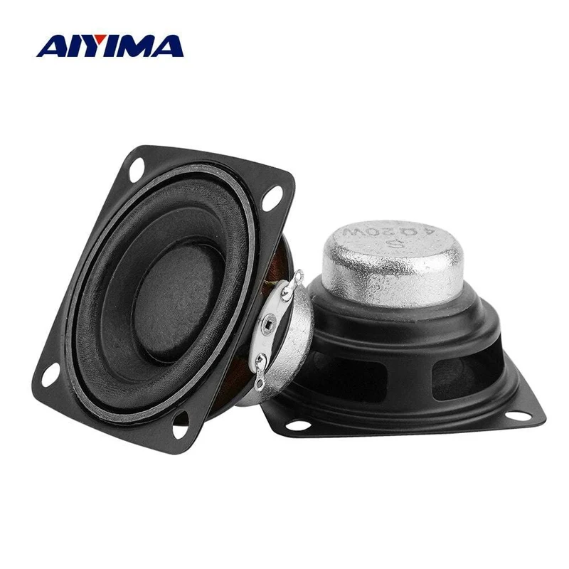 AIYIMA 2Pcs 2 Zoll Full Range Sound Verstärker Lautsprecher Fahrer 4 Ohm 20W Lautsprecher DIY Heimkino Lautsprecher bluetooth-kompatibel
