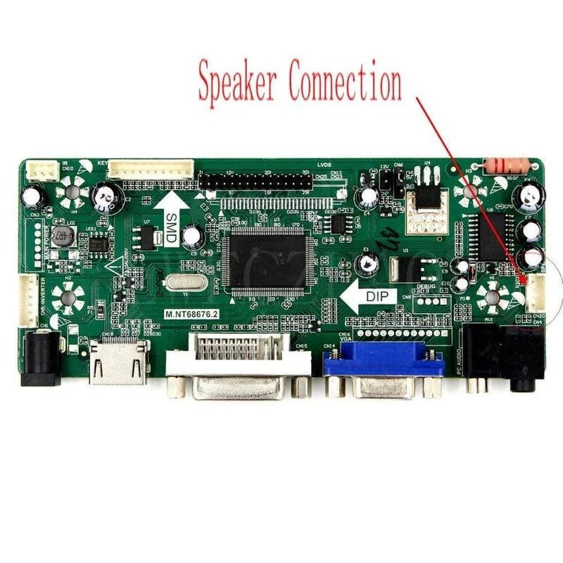 Neu: Ein Paar universeller kleiner Hornlautsprecherverstärker mit 8 Ohm und 5 Watt sowie ein 4-poliges Anschlusskabel für das Controller-Treiber-Motherboard