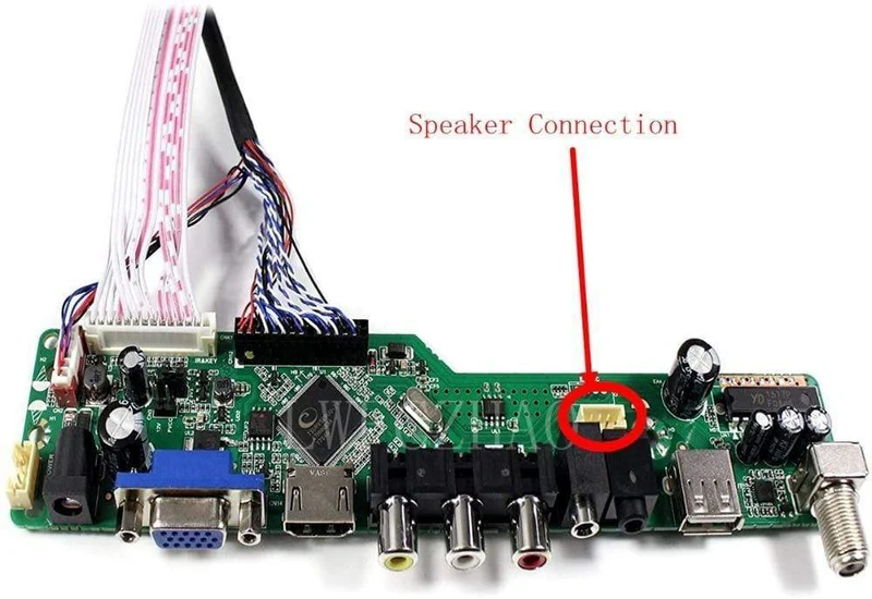 Neu: Ein Paar universeller kleiner Hornlautsprecherverstärker mit 8 Ohm und 5 Watt sowie ein 4-poliges Anschlusskabel für das Controller-Treiber-Motherboard