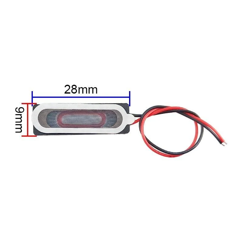 GHXAMP 09*28mm Kleiner Lautsprecher 8Ohm 1W Interner Magnetlautsprecher Für Fingerabdrucksperre Monitor Interphone Audio Driver Unit 2pc