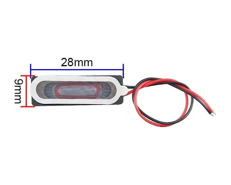 GHXAMP 09*28mm Kleiner Lautsprecher 8Ohm 1W Interner Magnetlautsprecher Für Fingerabdrucksperre Monitor Interphone Audio Driver Unit 2pc