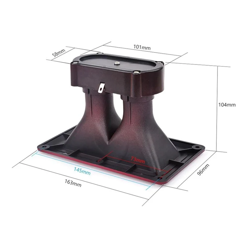 AIYIMA 2 Stücke Dual Piezo-hochtöner 163*95 MM Horn Piezoelektrischen Lautsprecher 150 Watt Summer Höhen Piezo Kopf Fahrer Bühnenlautsprecher