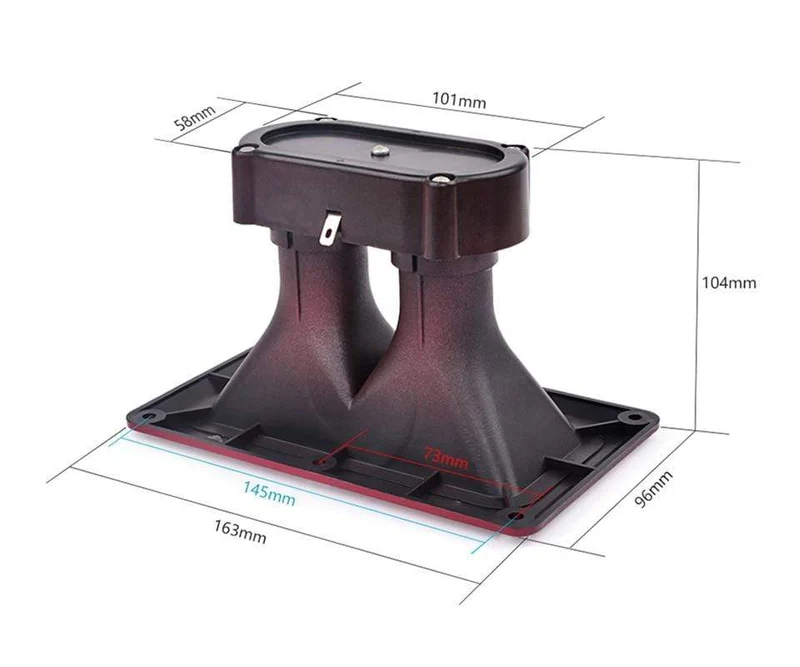 AIYIMA 2 Stücke Dual Piezo-hochtöner 163*95 MM Horn Piezoelektrischen Lautsprecher 150 Watt Summer Höhen Piezo Kopf Fahrer Bühnenlautsprecher