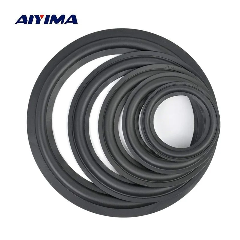 AIYIMA 2Pcs Audio Lautsprecher Gummi Surround 4/5 / 6.5 / 8/10 Zoll Lautsprecher Gummi Fold Edge Lautsprecher Ersatzteile Zubehör